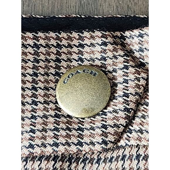 NWOT Coach Women's Brown Wool Blend Check Trousers Pants Size 0 - Picture 7 of 10